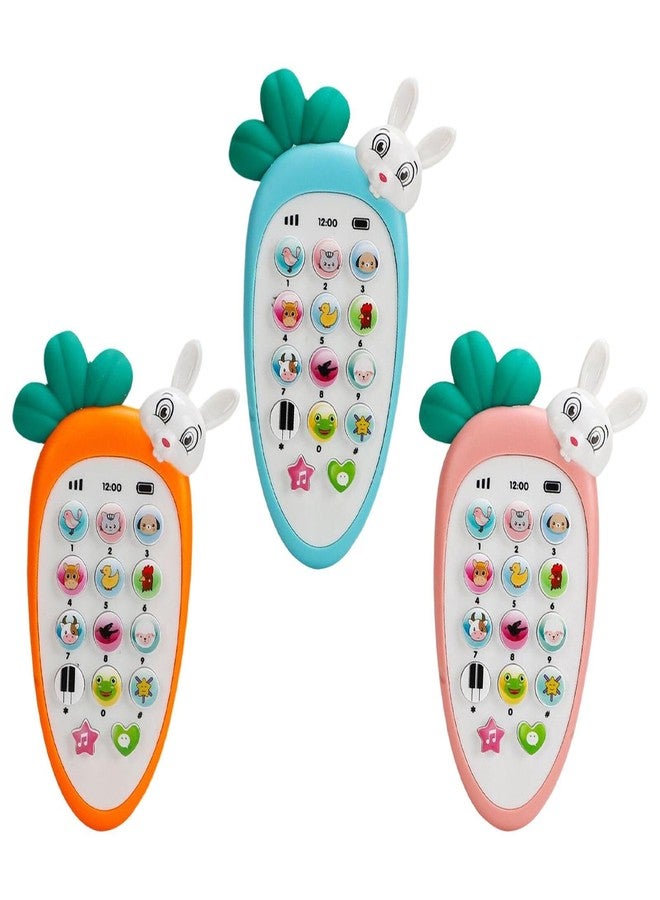 KITIKITTZ KITI KITS Carrot Musical Mobile Cordless Smart Phone Toy for Kids with Smart Light Pack of 1 Phone【Colors as Per Stock】【1 Yr & Up】 - Image 1
